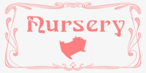 Pink Baby Nursery Sign - Pantry Vector #1440224