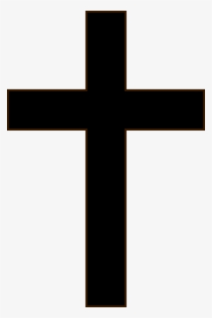 Pin Cross Clipart Black And White Png - Black Cross #1440368