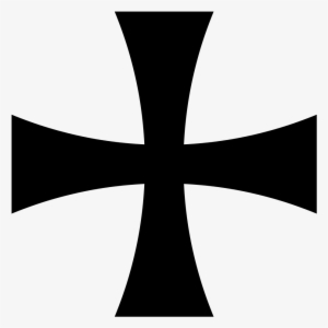 Cross Clipart Black And White Png - Templar Cross #1440690