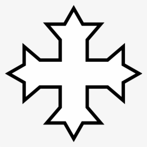 Cross Clipart Outline - Coptic Cross Black And White #1440974