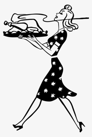 Housewife With Turkey Remix Icons Png - Thanksgiving Clip Art #1441858