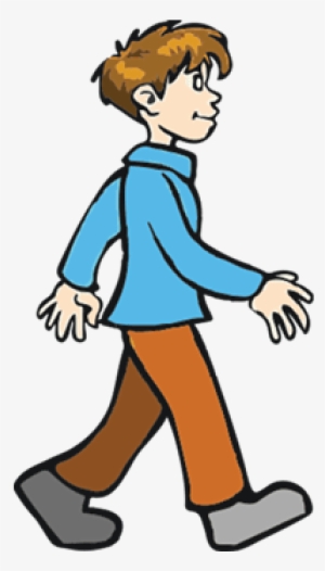 Little Boy Clipart Walking Away - Boy Walking Clipart Png #1441910