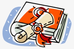 Kids Graduation Png Download - Book With Diploma Clipart #1441921