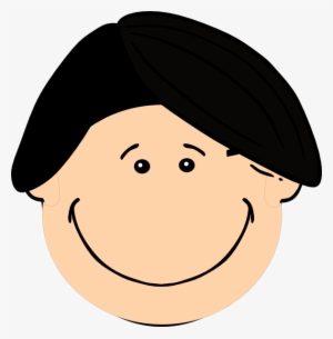 Smiling Dark Hair Boy Svg Clip Arts 588 X 598 Px #1442126