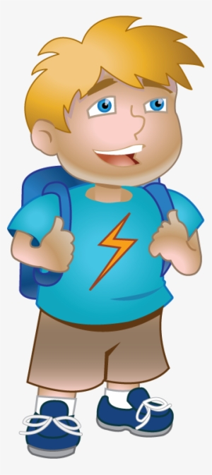 Graphic Royalty Free Stock Little Nice Free On Dumielauxepices - Boy Ready For School Clipart #1442371