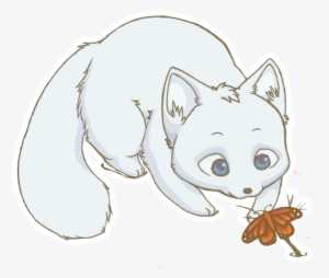 Arctic Fox Clipart Adorable - Cute Arctic Fox Drawing #1442459