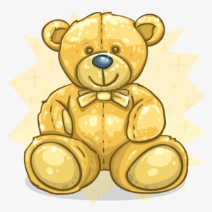 Teddy Bear Clipart Gold - Golden Teddy Bear #1442597