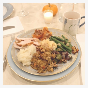 Thanksgiving Clipart Thanksgiving Full Breakfast Plate - Thanksgiving #1442935