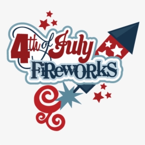 July Fireworks Clipart - Happy 4th Of July Png #1443378