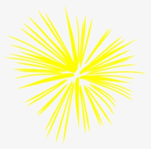 Yellow Clipart Firework - Yellow Firework Png #1443382