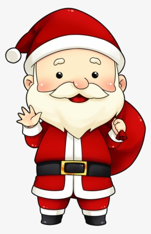 Cute Secret Santa Clipart - Santa Png #1443383