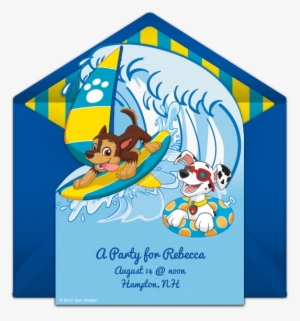 Paw Patrol Summer Online Invitation - Nickelodeon Paw Patrol Towelling Poncho, Character #1443662