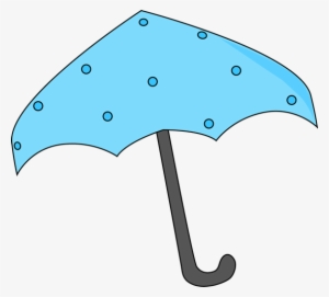 Blue Polka Dot Umbrella Clip Art - Blue Things Clip Art #1443738
