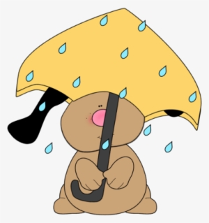 Collection Of Free Rain Transparent Cute Download On - Dog In Rain Clipart #1443883