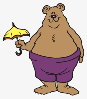 Bear Holding Small Umbrella Svg Clip Arts 522 X 594 #1443896
