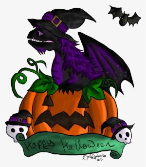 Dragon Clipart Purple - Halloween Dragon #1444491