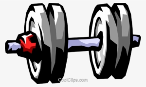 Dumbbell Royalty Free Vector Clip Art Illustration - Krafttraining Clipart #1444667