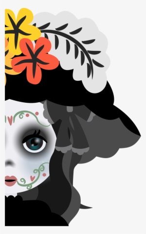 Catrina Png Clipart La Calavera Catrina Clip Art - Imagenes De Catrina Coqueta #1444883