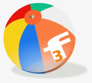 Florida Fun Find Beach Ball Logo Clip Art - Beach Ball Clip Art #1444967