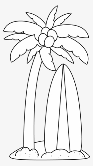 Surfboard Clipart Black And White - Clipart Black And White Surf Boards #1445248