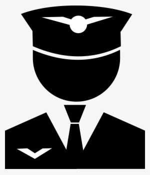 This Free Icons Png Design Of Pilot B/w #1445283