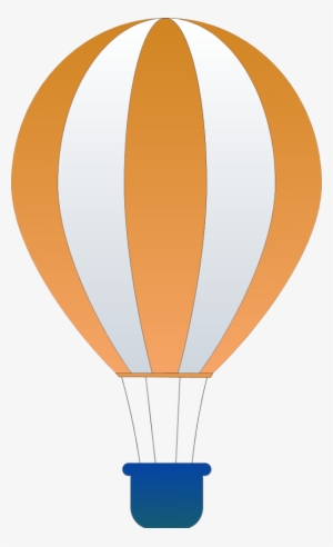 Vertical Striped Hot Air Balloon - 1 Hot Air Balloon Clip Art #1445897