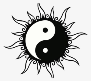 Cool Sun Drawings - Yin Yang Tattoo Png #1445968