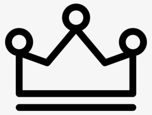 Royal Crown Outline With Three Little Balls On Top - Crown Png Outline #1446680