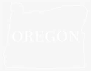 Oregon Banner With Outline White - Home Logo Transparent White #1446682