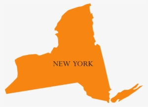 New York To Florida Map Clipart - Small Map Of New York #1447060