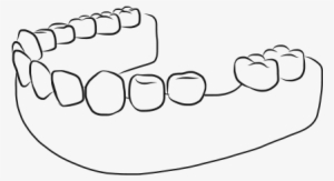 Missing Teeth - Line Art #1447661