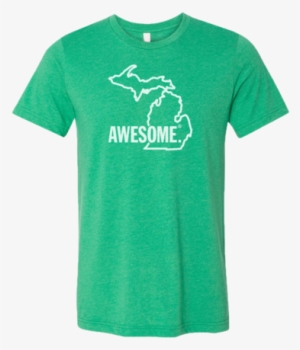 Michigan Awesome State Outline Sticker #1447703