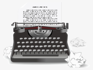 Typewriter Clipart Public Domain - Fifteen Thousand Useful Phrases Ebook #1447994