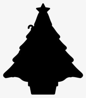 Christmas Tree Silhouette Png Download - クリスマス ツリー イラスト シルエット #1448370