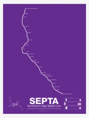Septa Norristown High Speed Line Poster - Philadelphia #1448870