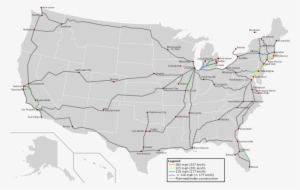 S High Speed Train Map Puts U S Transportation To Shame - Us Gray Map Powerpoint #1448980