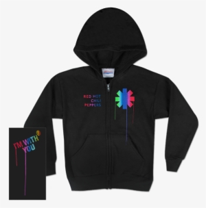 Red Hot Chili Peppers Paint Drip Juniors Zip Hoodie - Hoodie #1449131