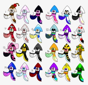 Squid Drawing Old School - Inkling Monika #1449594