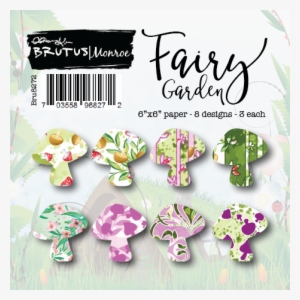 Fairy Garden - Paper Pad - Brutus Monroe Clear Stamps Watercolor Background Bru6449. #1449841