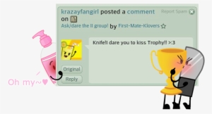 Lul By First Mate Klovers-d8cas15 - Inanimate Insanity Knife X Trophy #1450272