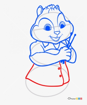 How To Draw Theo, Alvin And Chipmunks - Alvin - Free Transparent PNG ...