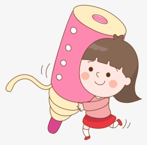 Paper Ink Brush Cartoon - 可愛 卡通 兒童 插畫 #1451310