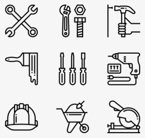 Construction Tools - Couple Icon Transparent Background #1451424