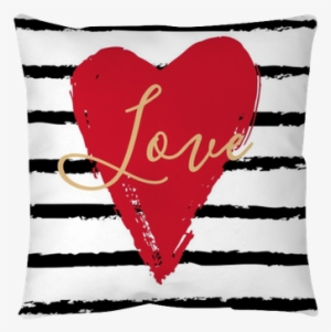 Hand Drawn Heart On Striped Background - Heart #1452673 Hand Drawn Heart On Striped Background - Heart #1452673