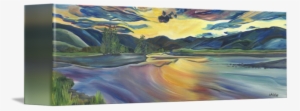 Lees Valley, New Zealand - Gallery-wrapped Canvas Art Print 10 X 3 Entitled Lees #1453195
