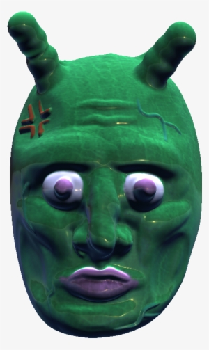 A Shrek Alien I Guess Is My First Creation Using Autodesk - Mask #1453588