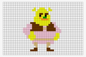 Pixel Art Shrek Easy