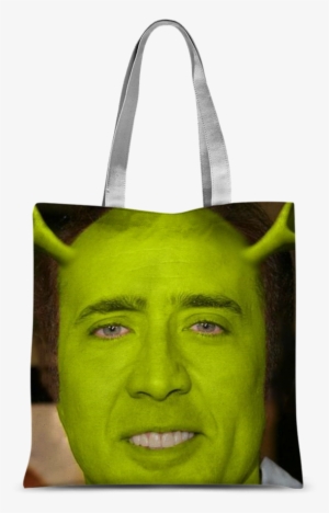 Nicolas Cage As Shrek ﻿classic Sublimation Tote Bag - Nicolas Cage #1454166