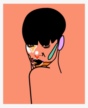 To A Record Sleeve For Artist And Actress Rihanna - Cartoon #1454433