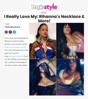 Rihanna Wears 21hm For Her Savage Campaign - Chris Brown Fashion 2018 #1454502